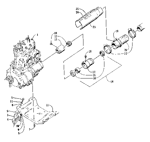 ENGINE AND RELATED ASSEMBLY [73145]