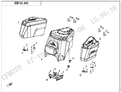 TAIL BOX (OVERLAND,THREE BOXES)