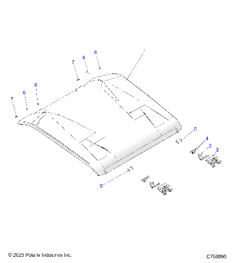 BODY, ROOF - Z25NEF99A4/B4/A5/B5 (C750890)