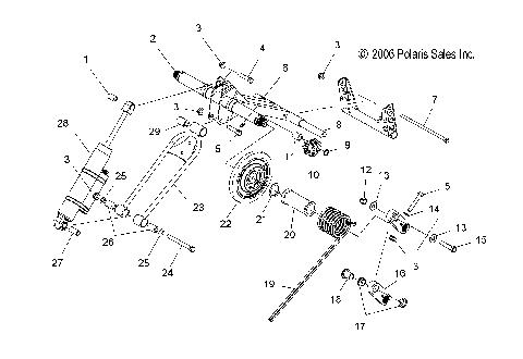 TORQUE ARM, REAR - S07PC7JS/JE (49SNOWTORQUEREAR07DRGN)