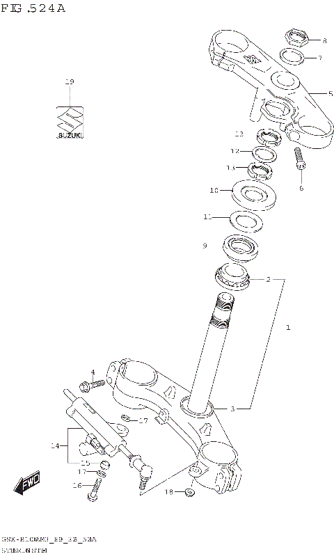 STEERING STEM (GSX-R1000A)