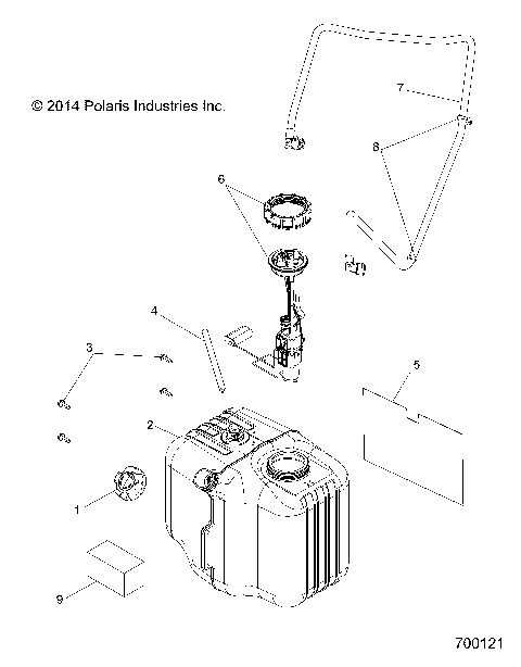 BODY, FUEL TANK ASM. - R15RMA32FA (700121)