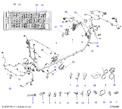 ELECTRICAL, WIRE HARNESS, CHASSIS - Z26XPD92AN/BN/AH/BH (C750960)