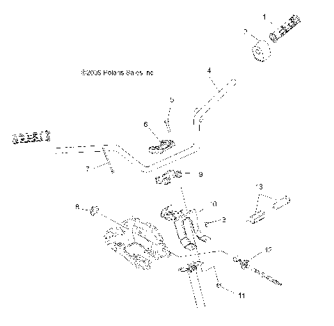 STEERING, HANDLEBAR and CONTROLS - A10MH50FX/FF (49ATVHANDLEBAR10SP500I)