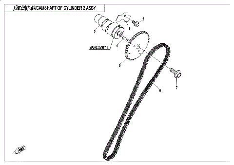 CAMSHAFT OF CYLINDER 2 ASSY