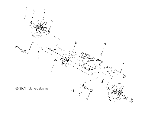SUSPENSION, TORQUE ARM, FRONT - S12SU4BEL (49SNOWFTA10WIDE)
