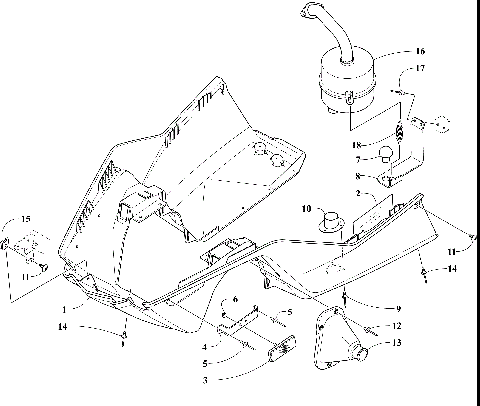 BELLY PAN AND EXHAUST ASSEMBLIES [108490]