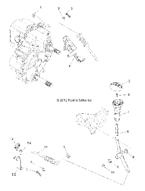 DRIVE TRAIN, GEAR SELECTOR - Z14XE7EAL/X (49ATVGEARSELECT13RZR4)