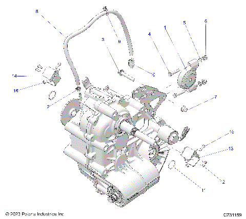 DRIVE TRAIN, MAIN GEARCASE MOUNTING - R26RP99CN (C731159)