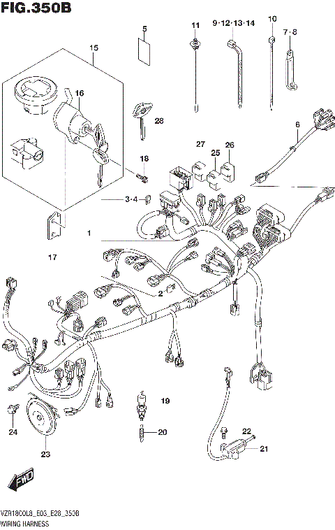 WIRING HARNESS (VZR1800BZL8 E03)
