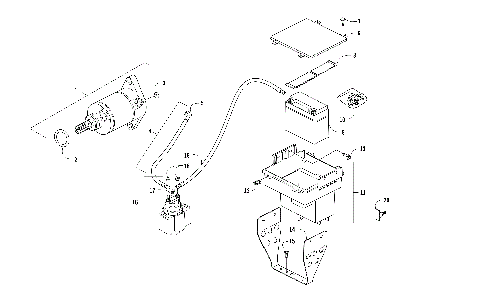 BATTERY AND STARTER ASSEMBLY [301559]
