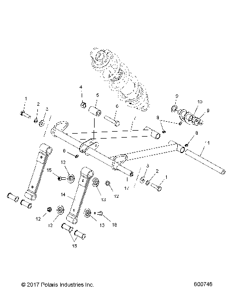 SUSPENSION, TORQUE ARM, FRONT - S18EFT8P ALL OPTIONS (600746)