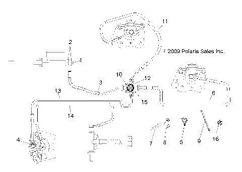 BRAKES, BRAKE LINES - A11NG50AA (49ATVBRAKELINE10SCRAM)