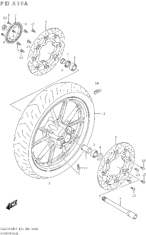 FRONT WHEEL (DL1050RR)