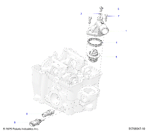 ENGINE, THERMOSTAT & COVER