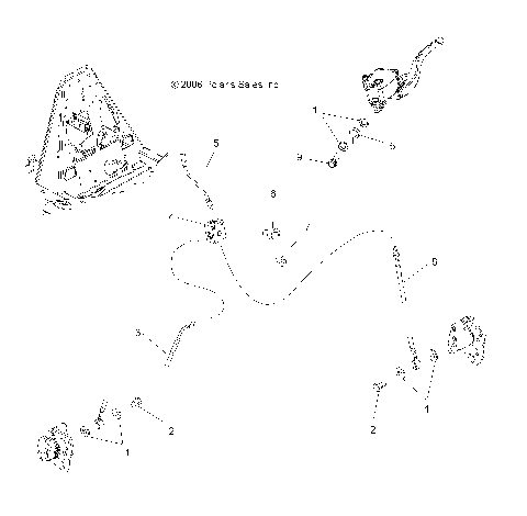 BRAKE LINES, FRONT - A07TH76AU/TN76AF/AL/AU (49ATVBRAKELINEX2500EFI)