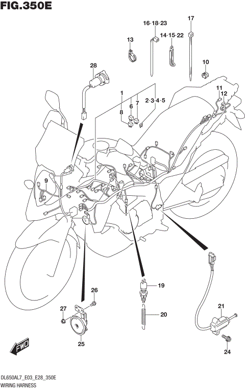 WIRING HARNESS (DL650XAL7 E28)