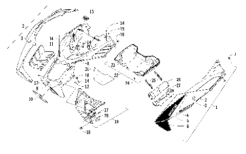 HOOD AND AIR INTAKE ASSEMBLY [99169]