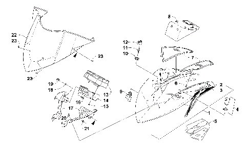 WINDSHIELD AND INSTRUMENTS ASSEMBLIES [103502]