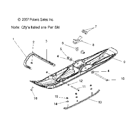 STEERING, SKI ASM. - S10PL8ESA/EEA (49SNOWSKIASM09ASLT)