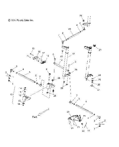 STEERING, LOWER - S16CM8 ALL OPTIONS (49SNOWSTEERINGLWR15RMK)