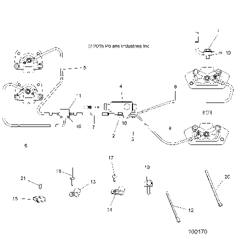 BRAKES, BRAKE LINES AND MASTER CYLINDER - A16DAA32A1/A7 (100170)