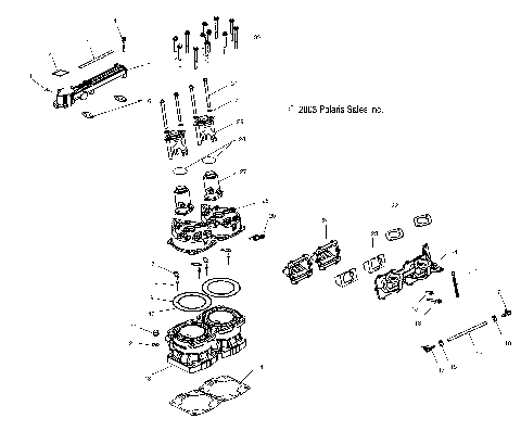 CYLINDER and MANIFOLD - W045101CA/W045101IA (4990479047C03)