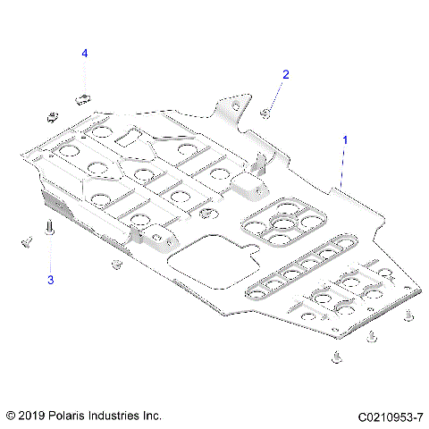 BODY, SKID PLATES - A24SGS95CT/S95FT/ET (C0210953-7)