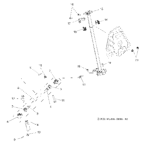 STEERING, STEERING POST ASM. - A08LH27AW/AX/AZ (49ATVSTEERING08SP300)