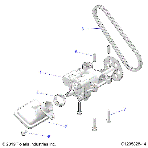 ENGINE, OIL PUMP - Z21R4D92AM/BM/AC/BC (C1205828-14)