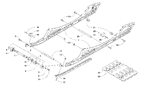 SLIDE RAIL AND TRACK ASSEMBLY [105970]