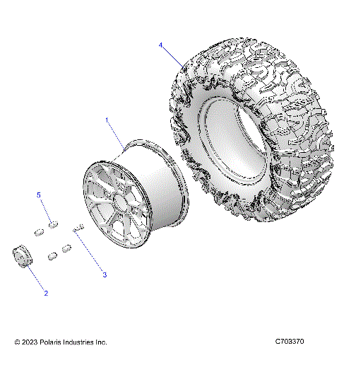WHEELS, REAR - Z25NEE99C4/F4/G4 (C0703962-2)
