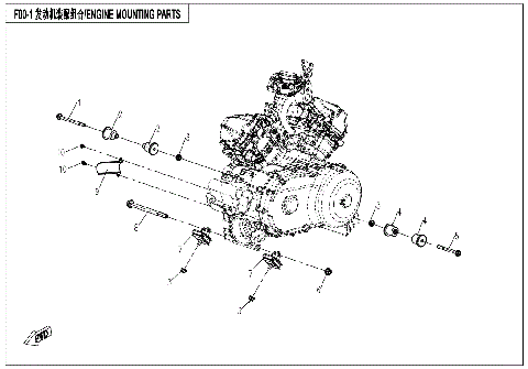 ENGINE MOUNTING PARTS