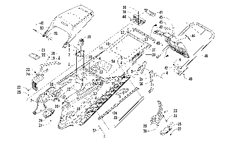 TUNNEL, REAR BUMPER, AND SNOWFLAP ASSEMBLY [99619]
