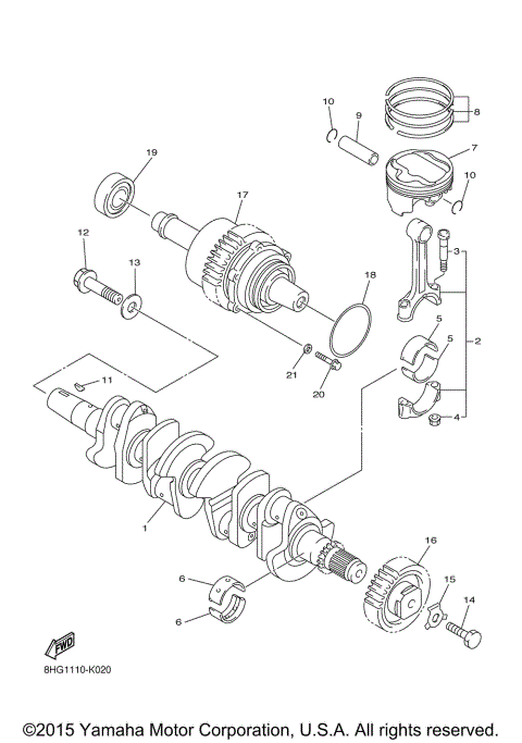CRANKSHAFT PISTON