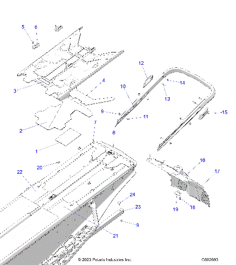 BODY, BUMPER, REAR, CLOSEOFF, TUNNEL COVER - S23TDP9FS (C602693)