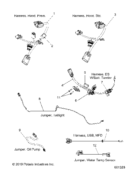 ELECTRICAL, JUMPERS/WIRE HARNESS - S20EEC8RS/8RE ALL OPTIONS (601333)