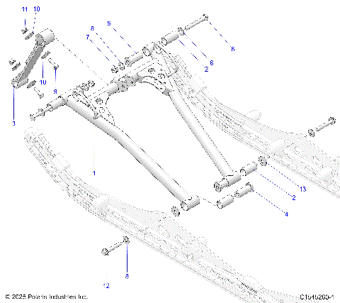 SUSPENSION, TORQUE ARM, FRONT - S26TKL9BS (C1545260-1)