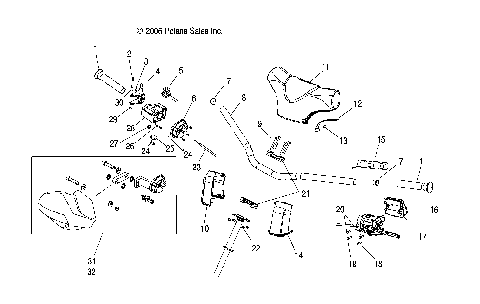 HANDLEBAR - S07NP5BS/BE (49SNOWHANDLEBARSUPER)