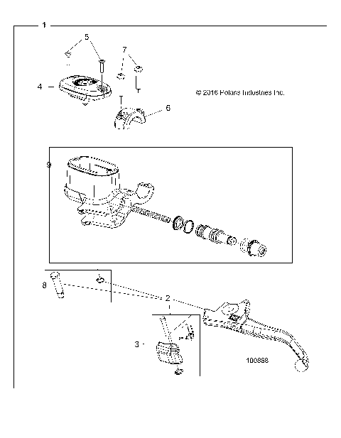 BRAKES, FRONT BRAKE LEVER and MASTER CYLINDER (FROM 3/12/2018) - A18SEA57F1/SEE57F1/7 [100868]