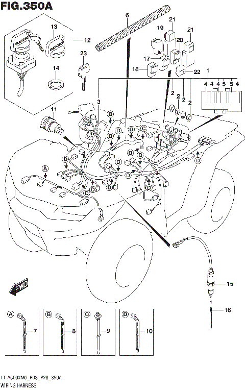 WIRING HARNESS (LT-A500XM0 P03)