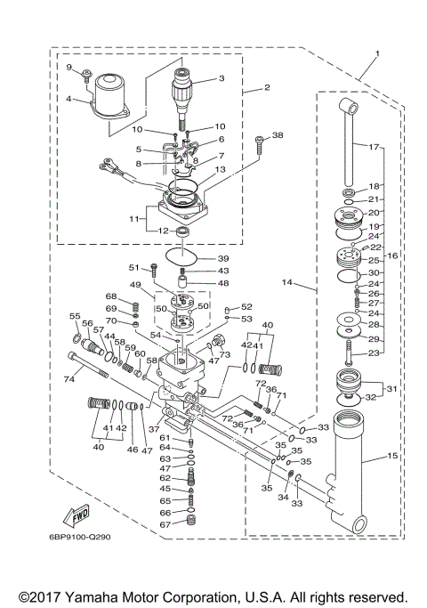 POWER TRIM TILT ASSY