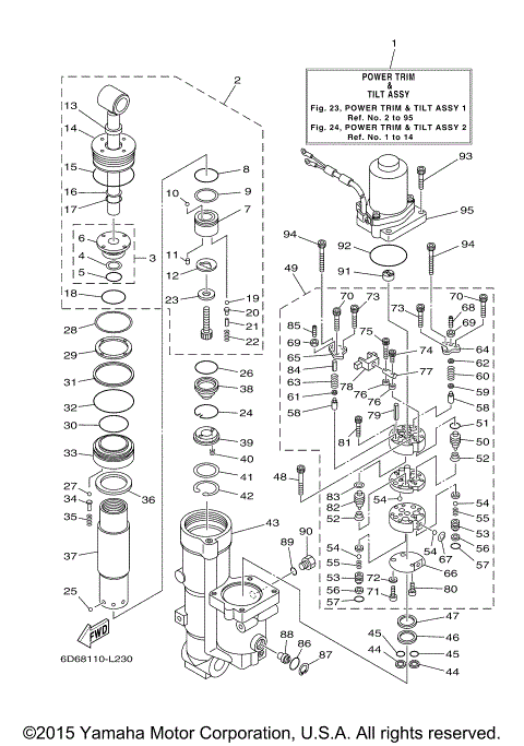 POWER TRIM TILT ASSY 1