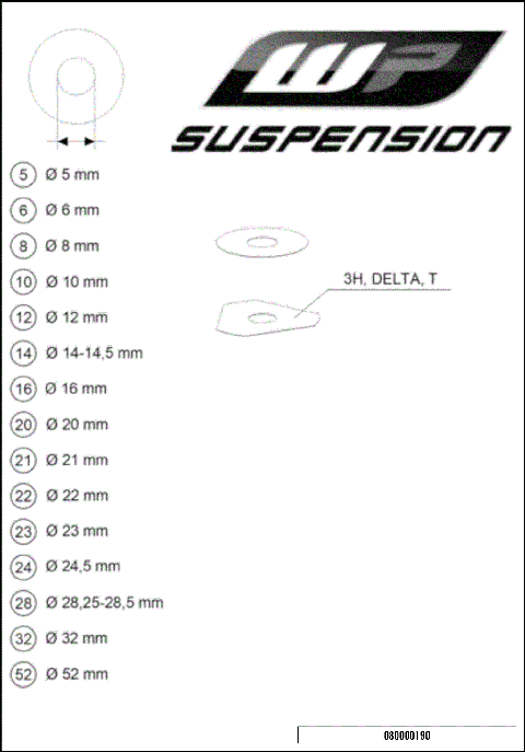 WP SHIMS FOR SETTING