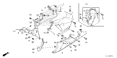 MIDDLE COWL@LOWER COWL