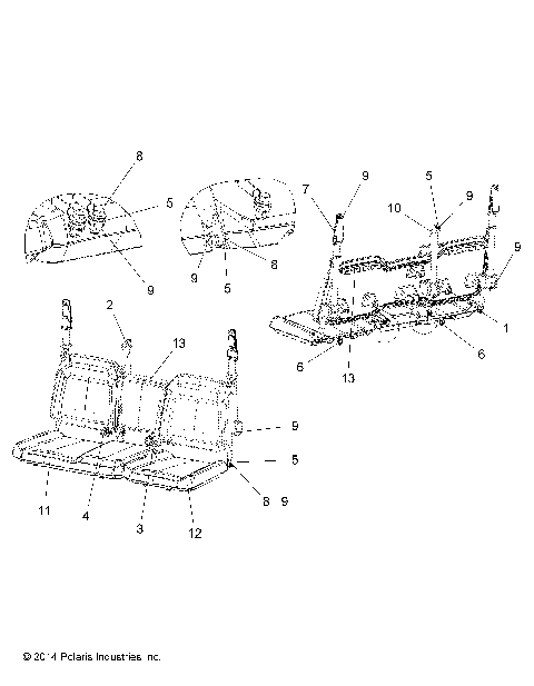 BODY, SEAT and BASE - R16RTED1F1 (49RGRSEAT151KDSL)