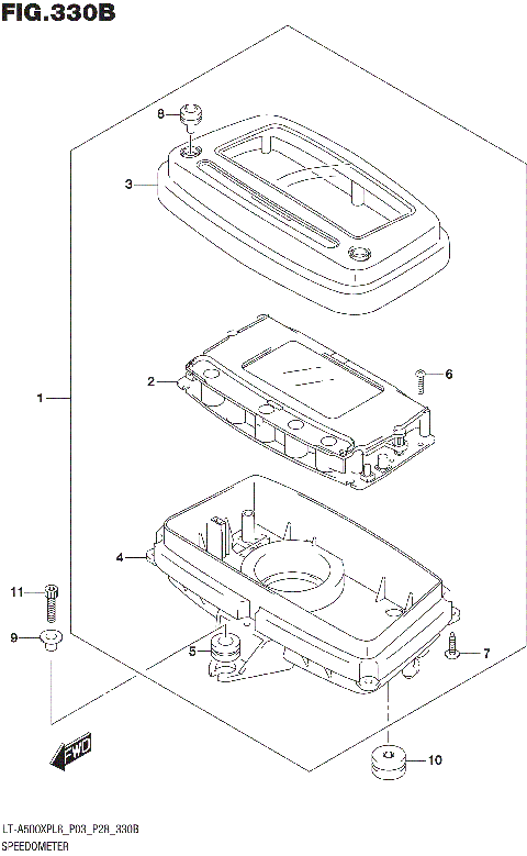 SPEEDOMETER (LT-A500XPL8 P28)