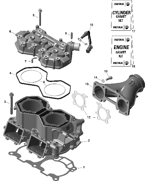 01- ROTAX - Cylinder Head