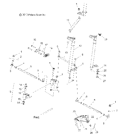 STEERING, LOWER - S11CW8GSA/GSB/GST/GEA (49SNOWSTEERINGLWR11RUSH)