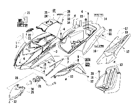 BODY PANEL AND HEADLIGHT ASSEMBLY [90388]